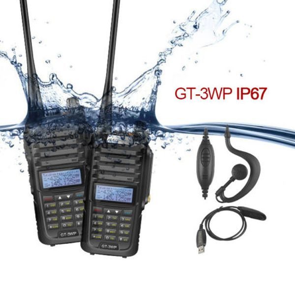 Baofeng GT-3WP 2M/70cm Water Resistant IP67 Dual Band Radio