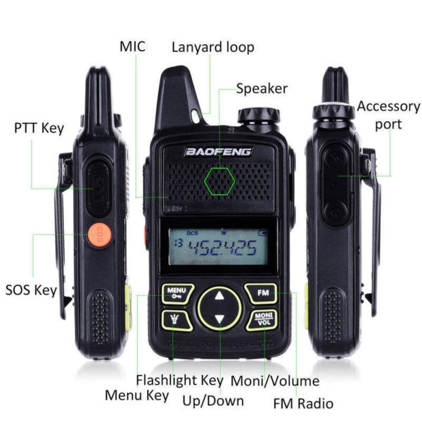 Baofeng BF-T1 Pocket Mini Professional Hand-held Radio - Image 3