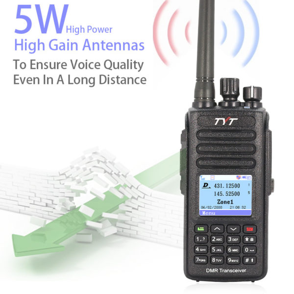 2018 Upgraded GPS TYT MD-UV390 IP67 Waterproof UV Dual Band Handheld DMR Transceiver - Image 5