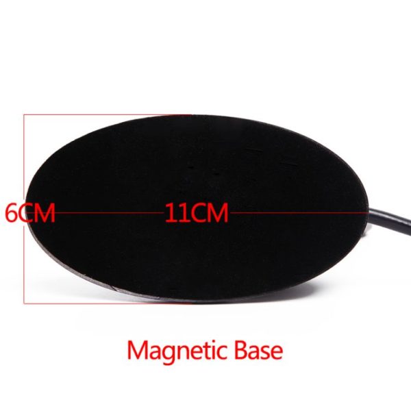 144/430Mhz Dual Band Base Antenna Shark Fin Design with Coaxial Cable Magnetic Mount - Image 8
