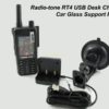 USB Desktop Dock Charger With Windglass Car Mount for Radio-Tone RT4 4G Phone - Image 4