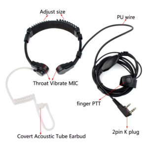 Flexible Throat Microphone Headset Walkie Talkie Headphone For Kenwood TYT Baofeng UV-5R UV5R Bf-888S RT5R H777 RT22
