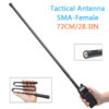 Baofeng BF-888S UV-5R UV-82 DM-5R Plus 72CM/28.3IN SMA-Female VHF UHF Dual Band Foldable CS Tactical Antenna