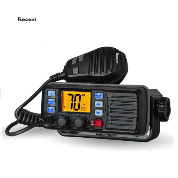 RECENT RS-507M VHF Mobile Marine Radio Float DSC Call Auto-answer Built-in DSC MMSI Code 156.025-157.425MHz Boat Transceiver