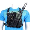 Outdoor Rescue Radio Bags Harness Chest Front Pack Pouch Holster Vest bag for Search And Rescue Station Walkie Talkie