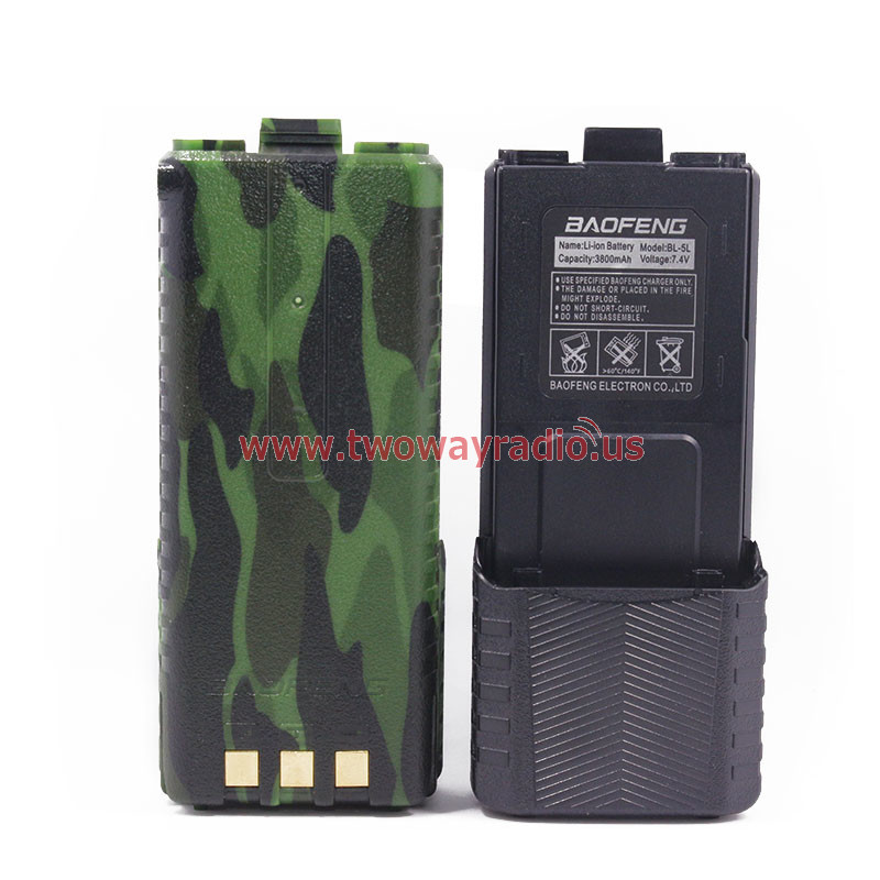 Vhbw 5x Batteria Per Baofeng UV-5R E BF-F8 – 1800mAh, 7.4V, Li-Ion, Con Copribatteria