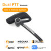 Wireless Bluetooth Dual PTT Headset/Earphone Support IOS Android phone Two-way Radio and Walkie Talkie Apps Zello Azzeti - Image 2