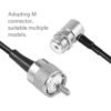 16ft Feeder Line for Kenwood ICOM ALINCO Yaesu Mobile Car Radio Antenna M connector - Image 2