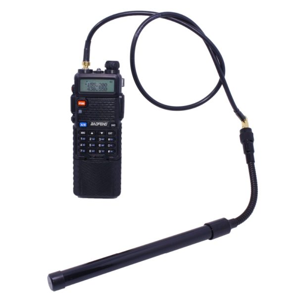 Walkie Talkie Parts AR-152 AR-148 Tactical Antenna SMA-Female Coaxial Extend Cable 60/100CM for Baofeng UV-5R UV-82 UV-9R Walkie Talkie