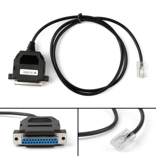 For Motorola Radio GB300 MCX600 MCX1000 Maxtrac 300 PLUS 800 M1225 RIB Programming Cable 25 Pin Serial Port