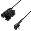 Portable Tactics PTT Earphone Connector U94 for Vertex Standard VX-231 VX150 VX-160 VX-168 VX-180 Interphone Headphone Connector Black - Image 3