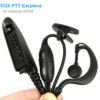 VOX PTT Earpiece Headset for Motorola HT750 HT1250 GP328 GP329 GP340 GP380 MTX850 PRO5150 Walkie Talkie Portable Radio Earhook