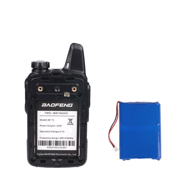 BAOFENG MINI Two Way Radio BF-T1 Walkie Talkie UHF 400-470mhz 20CH Portable Ham FM CB Radio Handheld Transceiver - Image 5