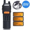 Baofeng UV-82 Amateur Walkie Talkie 8W 3800mAh Extended Battery Dual Band Radio Transceiver
