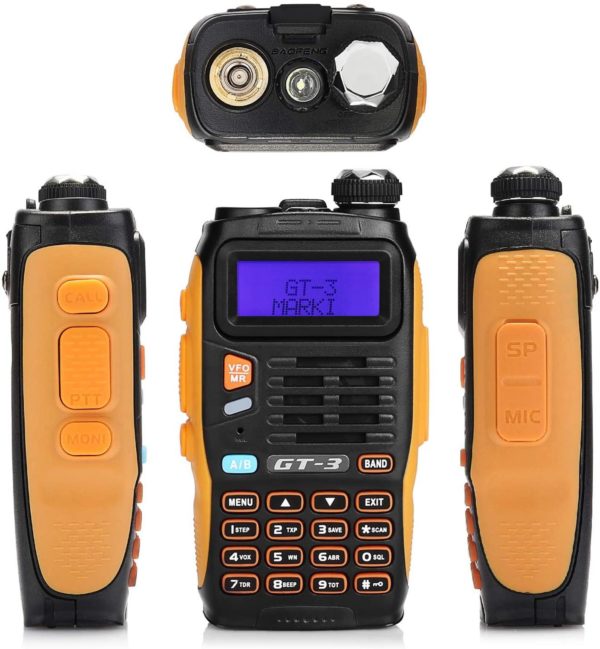 Baofeng GT-3 Mark II VHF UHF Dual-Band FM Ham Two-way Radio Walkie Talkie with Original Remote Speaker - Image 2