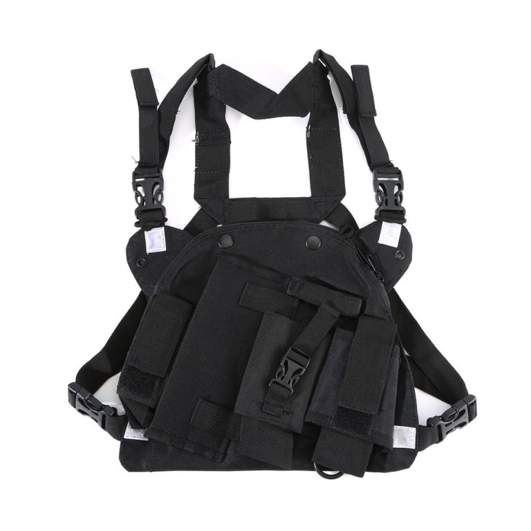Double Radio Shoulder Holster Chest Harness Holder for Baofeng UV-5R UV