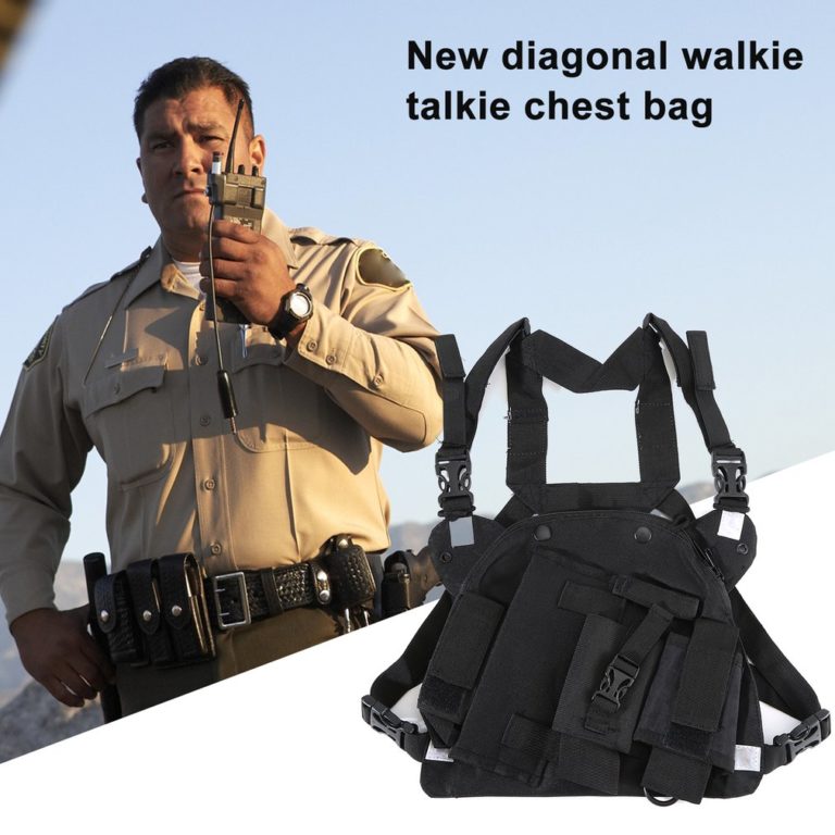 Double Radio Shoulder Holster Chest Harness Holder for Baofeng UV5R UV