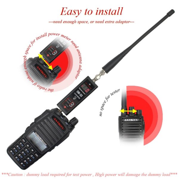 SURECOM SW-33 Mini Power & SWR Meter VHF UHF 100mhz ~ 520mhz Portable Tester for Ham Two way Radio - Image 2