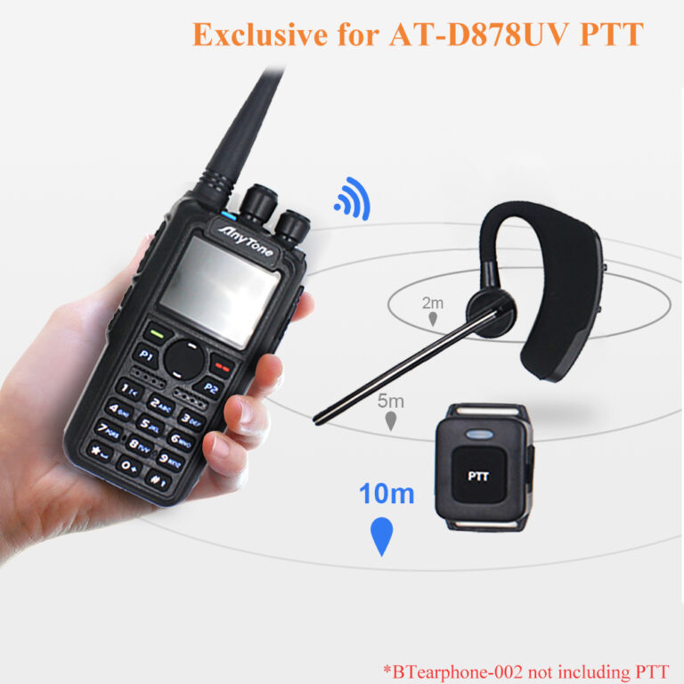 Exclusive Anytone ATD878UV Plus Digital Dual Band GPS Two Way Radio