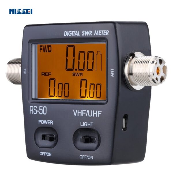 NISSEI RS-50 Dual Band UHF/VHF 125-525MHz Digital SWR /Power Meter