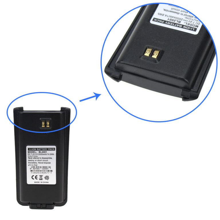 HYT TC610 TC620 Two Way Radio Replacement BL2001 Battery Two Way Radio