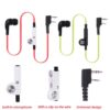 2 Pin K Head PTT Walkie Talkie Earphone Headset Headphone Earpiece with Mic for Kenwood Baofeng TYT Two Way Radio