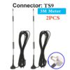2PCS 2G 3G 4G LTE magnetic antenna 700-2700MHz 12dBi TS9 SMA-male connector 3M GSM external router antenna 
