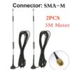 2PCS 2G 3G 4G LTE magnetic antenna 700-2700MHz 12dBi TS9 SMA-male connector 3M GSM external router antenna  - Image 3