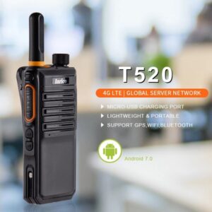 Ultra Thin Lightweight 4G Wifi PoC Poratable Radio GPS Inrico T520 Zello Android Dual Sim Card Walkie Talkie