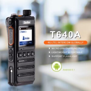Inrico T640A 4G Best Selling Wcdma Handheld Military Radio Walkie Talkie with SIM Card and Small Display