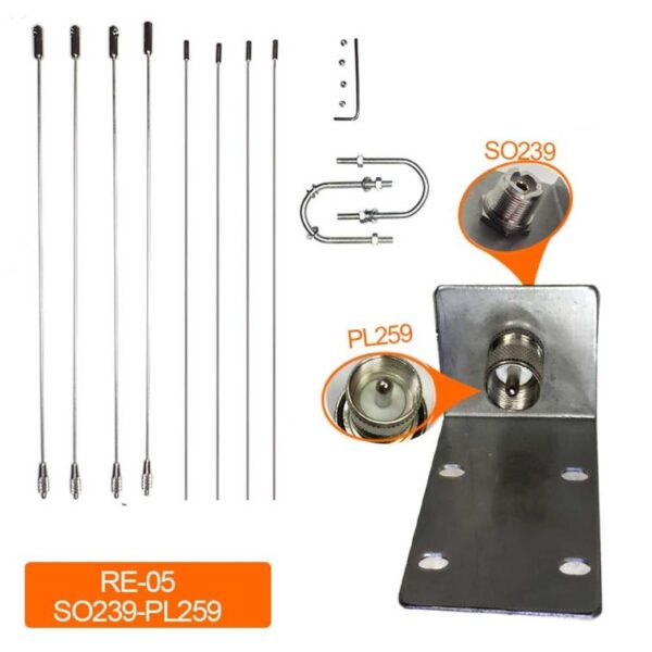 Nagoya RE-05 Antenna Bracket 10-1300MHz Ground Redical for Strengthen Mobile Radio SO239-PL259/NMO Antenna