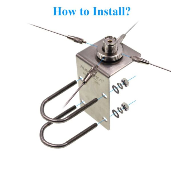 Nagoya RE-05 Antenna Bracket 10-1300MHz Ground Redical for Strengthen Mobile Radio SO239-PL259/NMO Antenna - Image 4