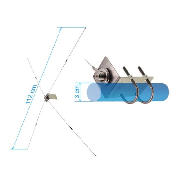 Nagoya RE-05 Antenna Bracket 10-1300MHz Ground Redical for Strengthen Mobile Radio SO239-PL259/NMO Antenna - Image 2