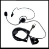 ICOM two pins Two way radio light weight With Boom mic and finger PPT Earpices - Image 3