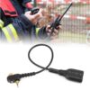 Two Way Radio Audio Cable Adapter Fit for Motorola MTH800 MTH850 MTP850 MTS850 to UV-5R K Head Change Port Cable - Image 2