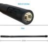 Walkie Talkie Folding Antenna SMA-Male For ICOM Yaesu Vertex Radio VHF UHF Tactical Antenna - Image 3