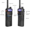 Baofeng UV5R Ham Radio with 3800mAh Extend Battery Speaker Microphone Programming Cable Security Headset Car Charger High Gain Antenna - Image 3