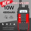 Lastest Baofeng BF-UV10R Long Range 10W 128CH Dual Band Free Headset Handheld Walkie Talkie Ham CB Radio - Image 4