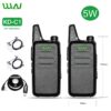 2pcs WLN KD-C1 Ham Slim Mini Radio Handheld 2 Way Radio HF Transceiver USB Charging KD-C1 uhf Walkie-Talkie