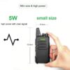 2pcs WLN KD-C1 Ham Slim Mini Radio Handheld 2 Way Radio HF Transceiver USB Charging KD-C1 uhf Walkie-Talkie - Image 2