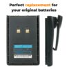 Kirisun 1200mAh Battery for PT4200 PT5200 PT558 PT668 PT558S PT-4200 Two Way Radio - Image 6
