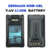 Kenwood NX-200 NX-300 TK-5320 Radio Battery Replacement 2600mAh KNB-48L KNB-47L Li-ion Battery
