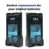 Kenwood NX-200 NX-300 TK-5320 Radio Battery Replacement 2600mAh KNB-48L KNB-47L Li-ion Battery - Image 6