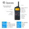 VHF Marine Radio RS-38M IP67 Waterproof Walkie Talkie Float GPS Transceiver - Image 5