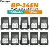 10pcs Battery 1900mAH ICOM BP-245 BP-245H BP-245N Battery for IC-M71 IC-M72 IC-M73 Two Way Radio