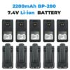 10pcs BP-280 Li-Ion Battery for ICOM IC-F1000 IC-F2000 Series Radio