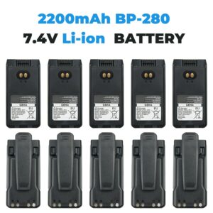 10pcs BP-280 Li-Ion Battery for ICOM IC-F1000 IC-F2000 Series Radio