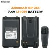 2pcs BP-265 2200mAh Li-Ion Battery for ICOM IC-F3001 IC-F4001 Two Way Radio with Belt Clip - Image 2