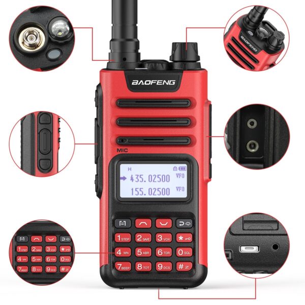 2022 New Baofeng UV-13 PRO 10W Walkie Talkie Dual band Transceiver Two Way Radio - Image 3