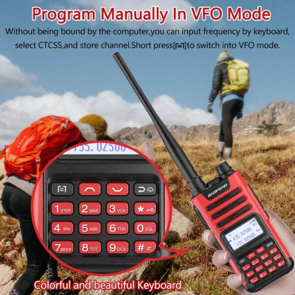 2022 New Baofeng UV-13 PRO 10W Walkie Talkie Dual band Transceiver Two Way Radio - Image 5